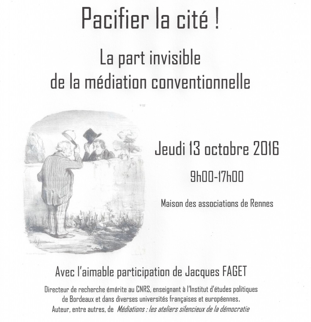 Affiche colloque 3 - Pacifier la Cité